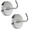 PRIMADA Extra-Strong Set Magnetic Hooks, 2pc, Chrome