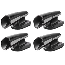 Hsthe Sea 4 PCS Deer Whistles Wildlife Warning for Cars, Vehicles, Motorcycles, Black Ultrasonic Deer Warning