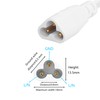 SinLoon 2 Pack UL-LP Certification T5 T8 Male LED Cable