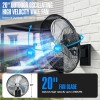 iLiving 18/20" Outdoor Oscillating High Velocity Wall Fan, Weatherproof Motor