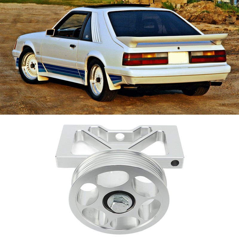 Air Pump Idler Bracket with Pulley Metal Replacement for Ford