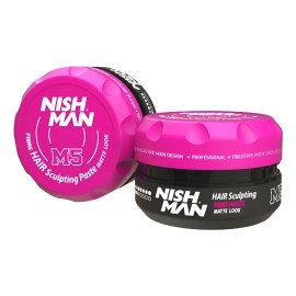 Cera De Cabello Nish Man M2/ M5 100ml Efecto Matte Y Keratin