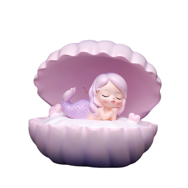 Night Light Battery Powered Beauty Fish Shape Synthetic Resin Cute