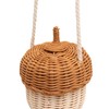 Mumusuki Rattan Woven Basket Bag, Handmade Acorn Shape Basket, Shoulder