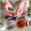 ZNBSIXP 100-Pack 2-Inch Round Plant Pot Mesh Hole,Durable & Reusable