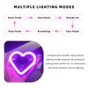 Sun Walker Heart-Shaped Car LED Ambient Light, Solar-Powered Love Heart