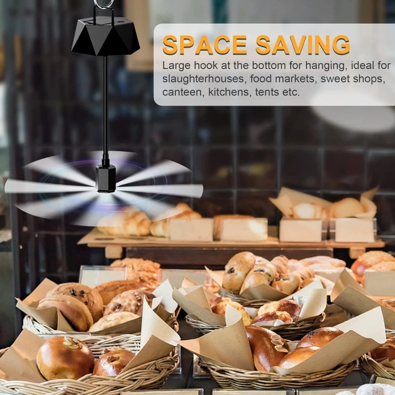 Neijiaer 2PCS Fly Fans for Tables,Soundle