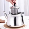 PRETYZOOM Stainless Steel Whistling Tea Kettle with Built-in Tea Strainer