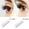 Fan Eyelash Extensions, 7D-D-0.07-10, Short, Ready-Made Volume Eyelashes, 0.10 C