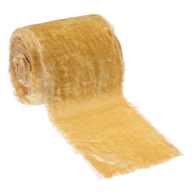 PATIKIL Gold Velvet Ribbon, 3 Inch x 3 Yards Frayed Velvet Ribbon for Gift Wrapping Velvet Fabric for Wreaths Flower Bouquets Bows Wedding Decor