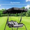 Swing Top Cover Waterproof Sunshade Swing Chair Protector for Garden