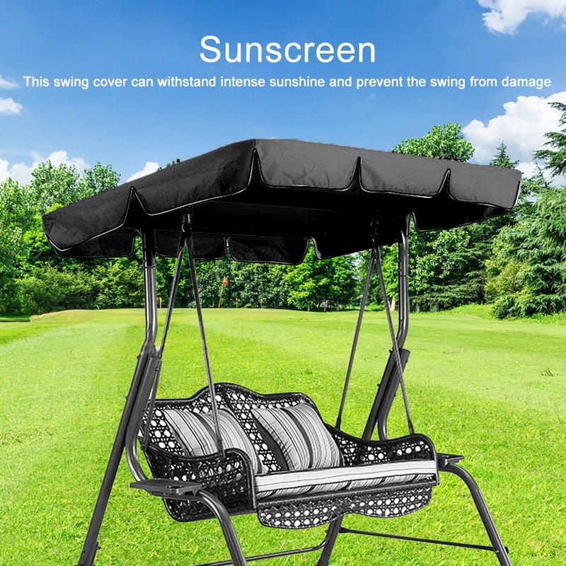 Swing Top Cover Waterproof Sunshade Swing Chair Protector for Garden