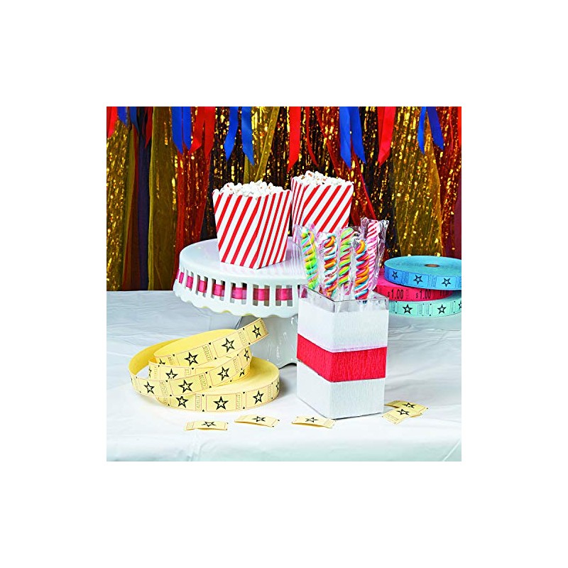 Paper Mini 4" Red and White Striped Popcorn Boxes 24