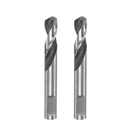 HARFINGTON 2pcs High-Speed Steel Drill Bits 5mmx42mm for Hole Saws Arbor Drill Bit Replacement Thick Metal Cutting