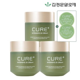 Kim Jeong-moon Aloe 김정문알로에 큐어 2X크림 3개 2x미니2 Kim Jeong-mun Aloe Cure 2X Cream 3 Packs 2x Mini 2