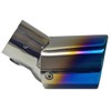 East field Universal Oval Titanium Blue Muffler Cutter S Tail