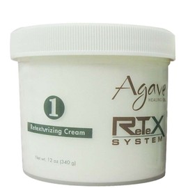 Agave BEAUTY SALON AGAVE RETEX SYSTEM HAIR STRAIGHTENER #1 RETEXTURING CREAM 12 OZ