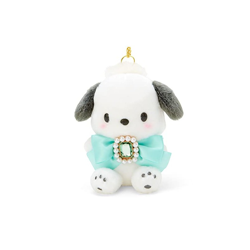 Sanrio 674028 Sanrio Bag Charm, Pochacco, Sparkling Bijou Series, Character,