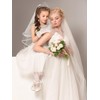 Fourluoo 7 Pcs First Communion Veil Set for Girls Crown