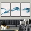 SIGNWIN 3 Piece Framed Canvas Wall Art Abstract MountainCanvas Prints