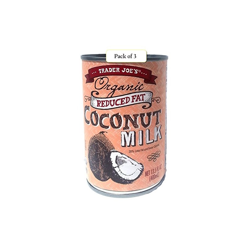 Trader Joe’s Organic Coconut Milk, Reduced Fat, 13.5oz / 400