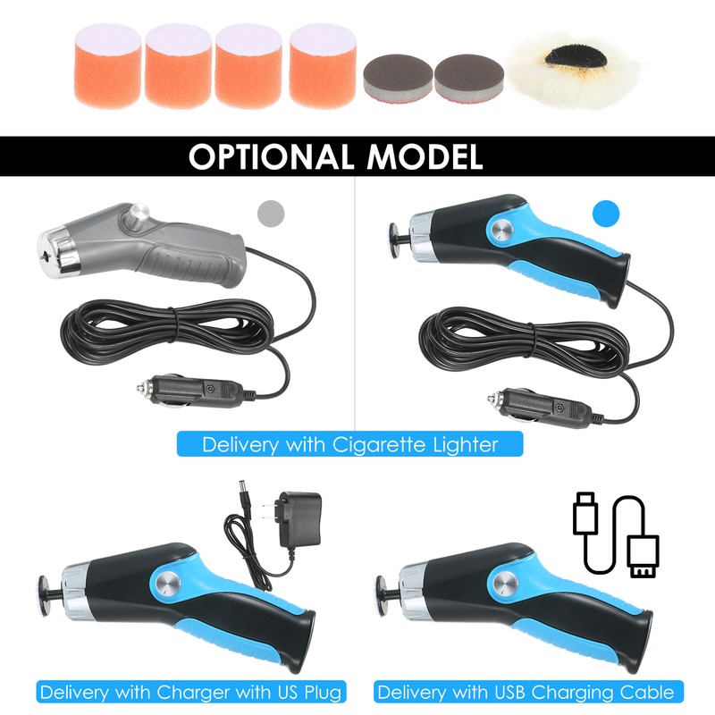 60W Mini Polishing Machine with USB Charging Cable 8500RPM Variable