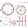 Floral Pink Baby Shower Paper Plate, Baby Shower Plates Cups