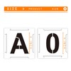 Letter Stencils Interlocking Stencils 4 Inch, 62Pcs Numbers Stencils Reusable