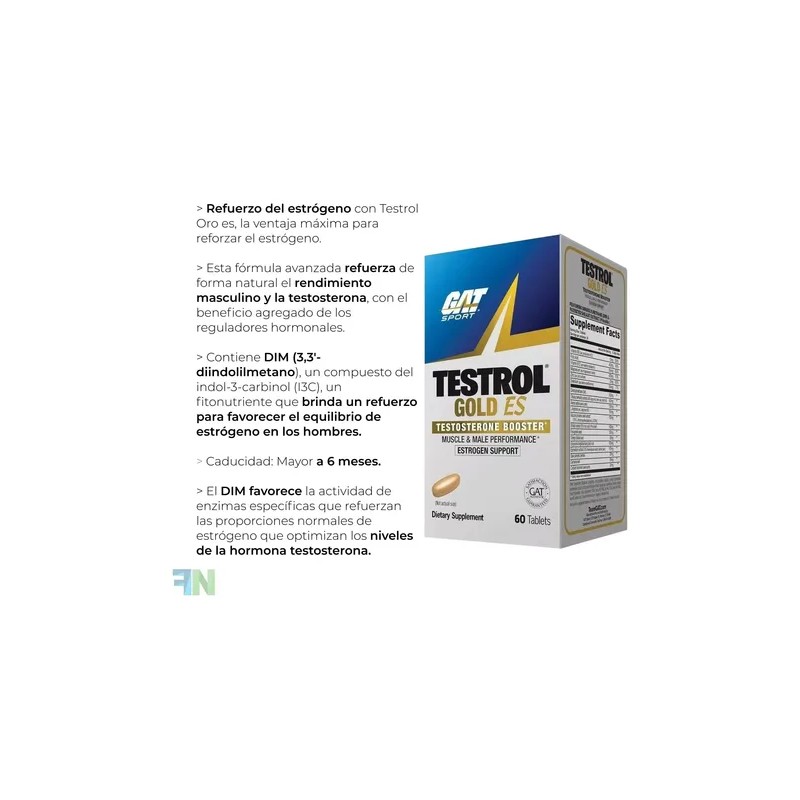 Ga Testrol Gold Es Gat Sport Suplemento 60 Tabletas