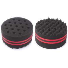 ORIY Small Holes Waves Hair Sponge Magic Twist Natural Hair Curl Barber Sponge For Boys and Girls Women Hair Texture Coiler Dread Brush Sponge …