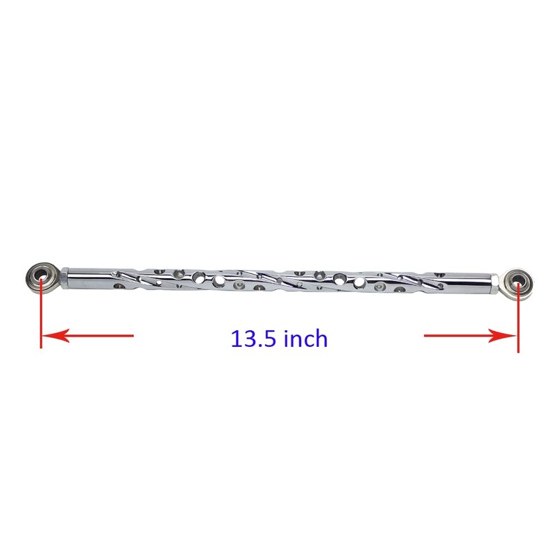 POWER JAMES Chrome Reversed Drillhole Shift Linkage for Harley Softail