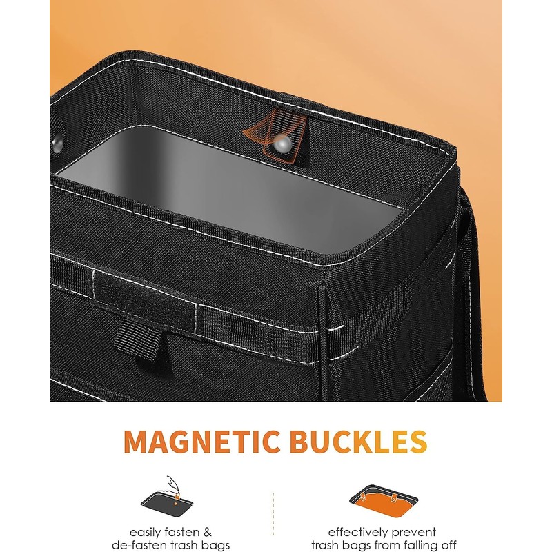 HOTOR Car Trash Can - 3.5 Gallon Ultra Large Car