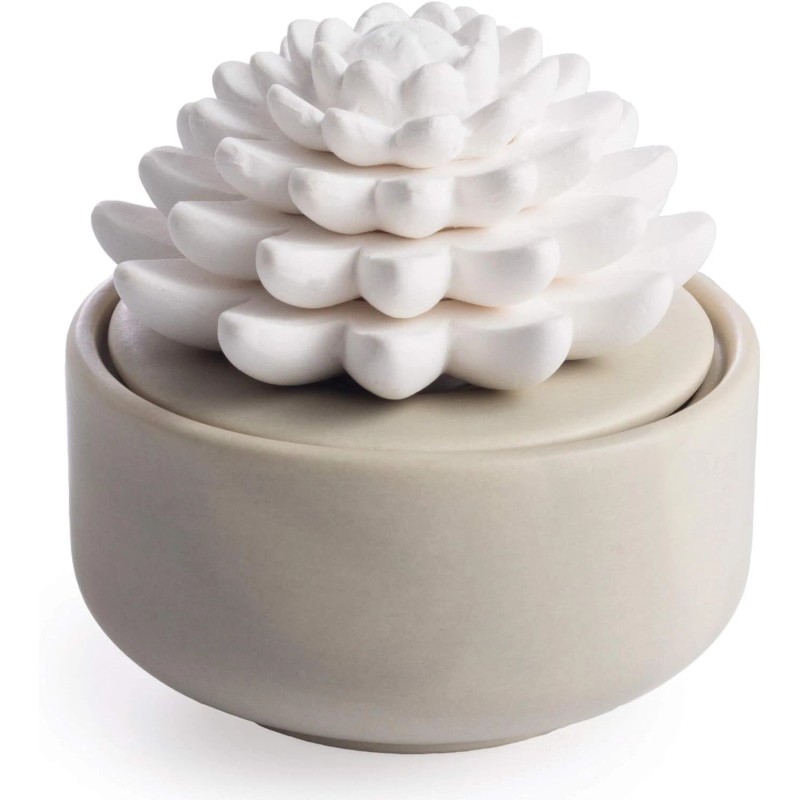 Airomé Battery Free White Beige Non Electric Essential Oil Diffuser