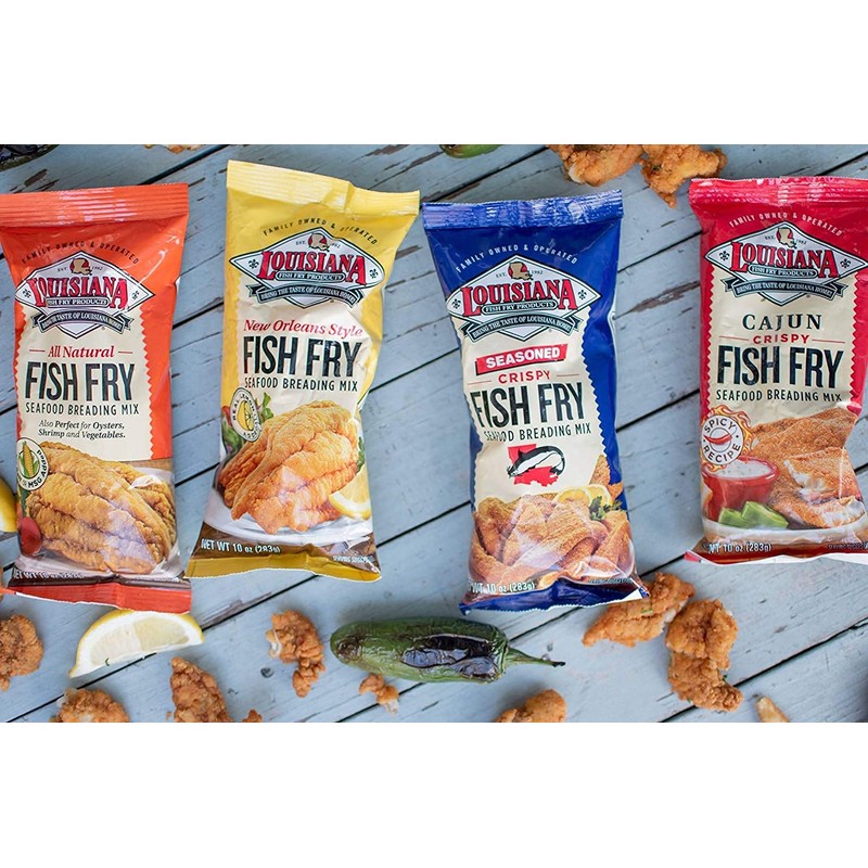 Louisiana Fish Fry, Cajun Fry, 10 oz (Pack of 12)