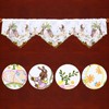 Simhomsen Embroidered Easter Bunny Kitchen Window Curtain Valance (W 58
