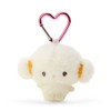 Sanrio 307386 Cogimyun Mini Plush Charm, Off-White
