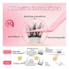 Extensiones de Pestañas Autoadhesivas con Efecto Natural en Mink Sintético,