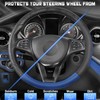 SEG Direct Black and Blue Microfiber Leather Auto Car Steering