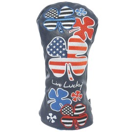 [CMCDESIGN] Live Lucky "Flag Day" Navy Fairway Headcover
