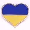 Ukrainian Flag Blue Yellow Heart Badge Enamel Pin Brooch Country