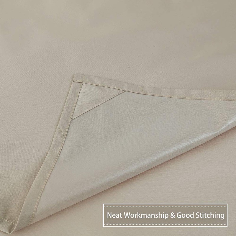 CAROMIO Hotel Quality 100% Waterproof Fabric Shower Curtain or Liner