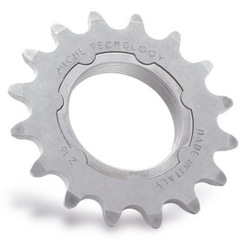 Miche 3/32 Fixed Sprockets with Carrier Track Sprocket, Silver, 16t