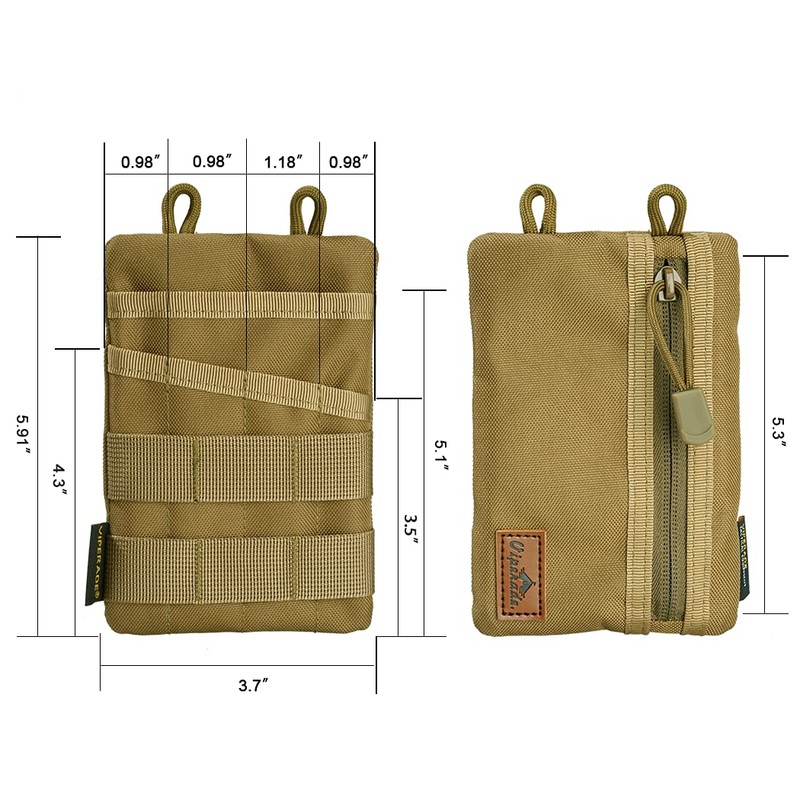 VIPERADE VE4 EDC Tool Pouch, Nylon Pocket Organiser with 6