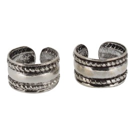 Touch Jewellery 925 Sterling Silver Bali Ear Cuffs