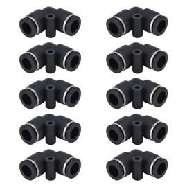 10pcs Pneumatic Connector Durable ABS Replaceable Practical Connecting Accessories for Automation Equipment10