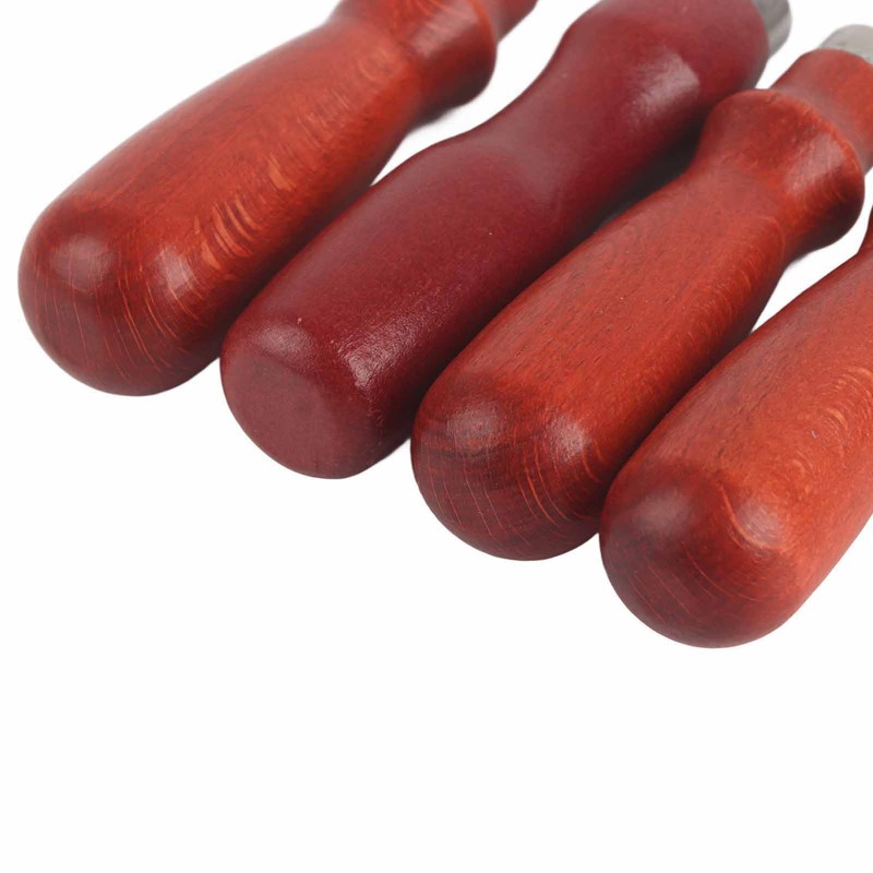 4 Pcs Leather Edger Leather Edge Chamfering Knife Sharpener Hand