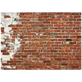 LYWYGG 7x5FT Red Brick Wall Backdrop Newborn Party Birthday Party Backdrop Office Decoration Background Photography Studio Photography Decoration Props CP-490