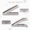 Rustark 2 Pack Stainless Steel Feeler Gauge Set Standard SAE