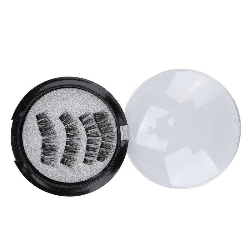 4pcs Magnetic Eyelashes Glue Free Magnetic Eyelash Clip Eyelashes Thick