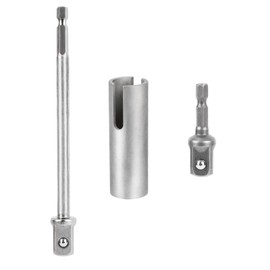 3pcs Scissor Jack Slotted Drill Adapters, Car Stainless Steel T-Slot Drill Handle Attachment Trailer Jack Drilling Adapter for RV Scissor Jacks C-Type Jacks Various Pop-Up Campers